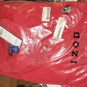 Mens Izod 3 Button Polo Shirt In Package